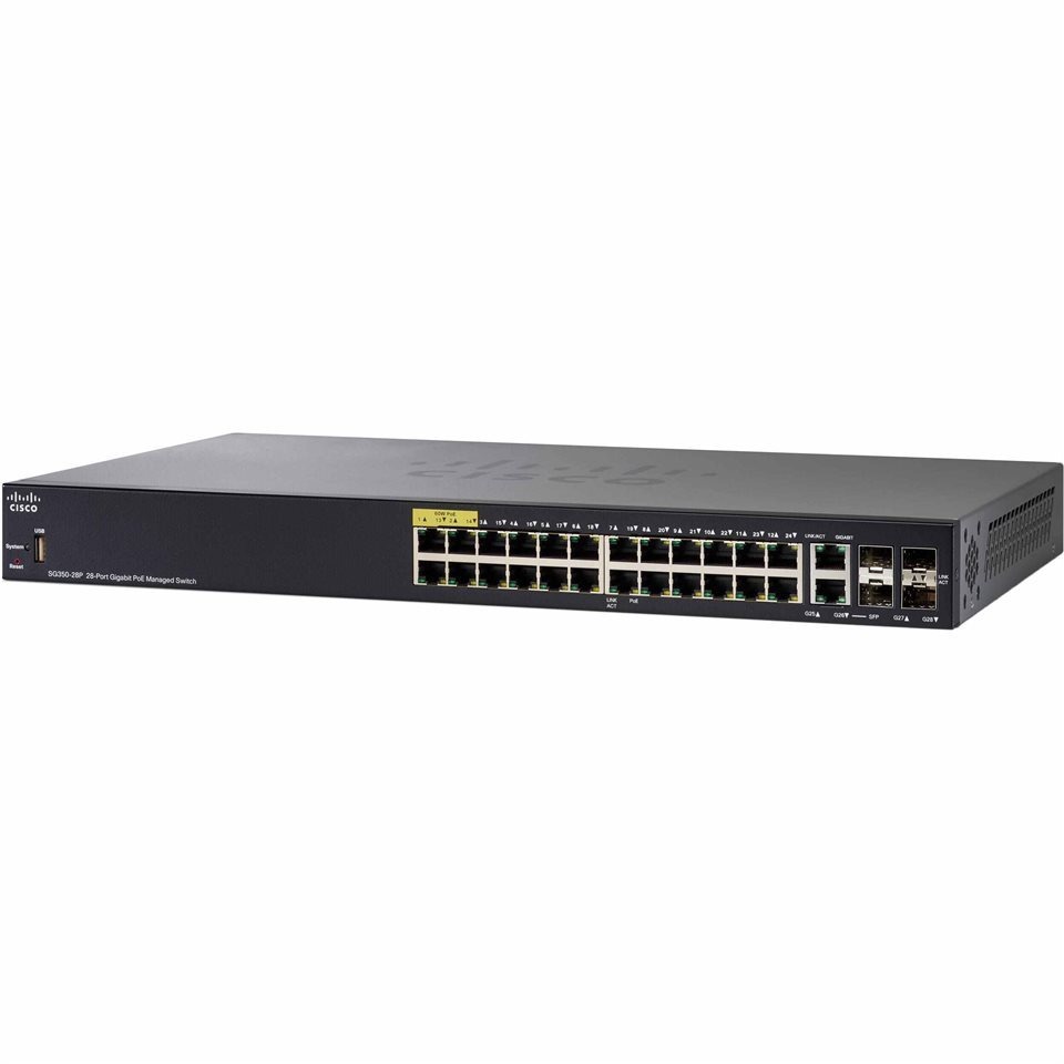 سوییچ شبکه سیسکو مدل SG350-28P