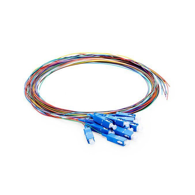 پیگتیل فیبرنوری سانگیگ 12 رنگ SC/UPC SM 900μm با روکش LSZH
